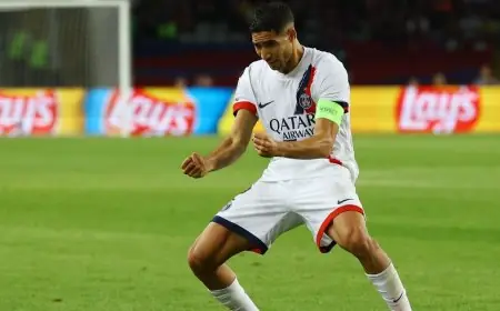 بتمريرة حكيمي القاتلة برشلونة يخسر على أرضه أمام باريس سان جيرمان