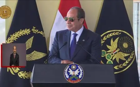 الرئيس السيسي يطمئن الشعب المصري بشأن الأوضاع الأمنية والسياسية في الداخل والخارج