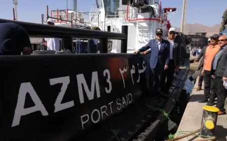 الفريق أسامة ربيع يطلق القاطرتين عزم 3 وعزم 4 بقوة شد 90 طناً وبحضور إعلامي مميز