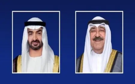 بن زايد والصباح يعززان دعمهما للمبادرات الهادفة لوقف إطلاق النار في غزة