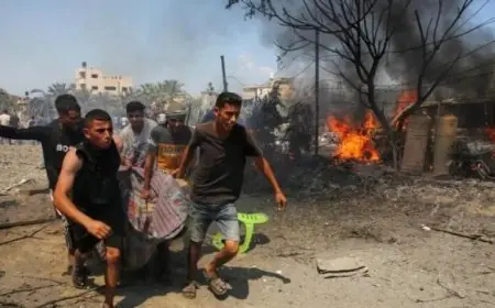 استشهاد 17 فلسطينيا وانتشال جثامين 99 آخرين في غزة منذ صباح اليوم