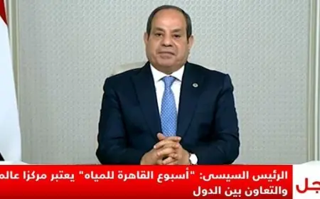 الرئيس السيسي يؤكد أن مصر تواجه تحديات خطيرة في أزمة المياه