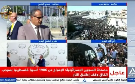 الإفراج عن 1986 أسيرا فلسطينيا في السجون الإسرائيلية ضمن اتفاق وقف إطلاق النار
