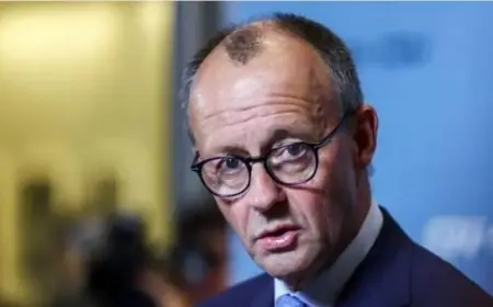 المستشار الألماني يثمن جهود الرئيسين السيسي وترامب لوقف الحرب في غزة