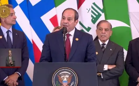 الرئيس السيسي يعلن أن اتفاق شرم الشيخ أنهى مرحلة مؤلمة في تاريخ البشرية