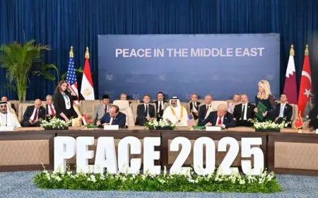 الرئاسة تكشف أبرز مخرجات قمة شرم الشيخ للسلام في بيان رسمي