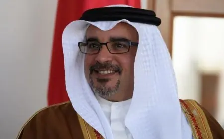 ولي عهد البحرين يؤكد أن اتفاق إنهاء الحرب في غزة هو يوم تاريخي للسلام في الشرق الأوسط