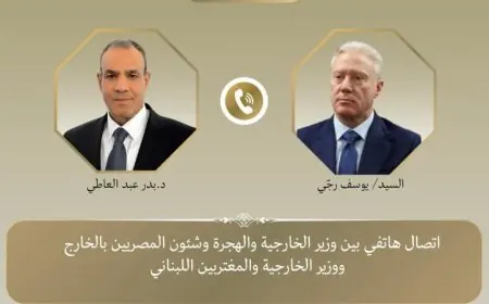 عبدالعاطي ونظيره اللبناني يعززان التعاون المشترك بتنسيق مستمر في كافة المجالات