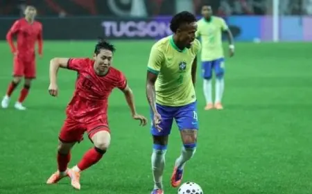 البرازيل تسجل انتصاراً ساحقاً على كوريا الجنوبية بخماسية نظيفة في مباراة ودية