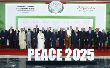 الرئيس الفلسطيني يؤكد أن قمة السلام في شرم الشيخ تعتبر خطوة حاسمة نحو حل القضية الفلسطينية