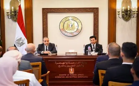 وزير الخارجية يلتقي وفد برلمان الشباب العربي في نموذج محاكاة فريد