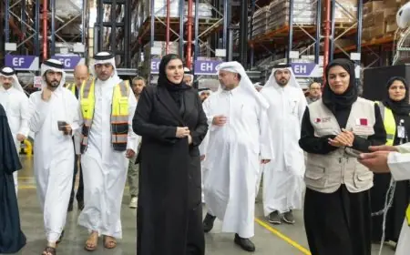 قطر تطلق جسراً إنسانياً للإغاثة والمساعدات لدعم الشعب الفلسطيني