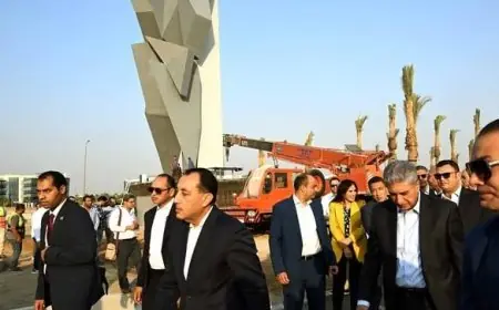 رئيس الوزراء يتفقد سير أعمال تطوير محيط المتحف المصري الكبير ويؤكد قرب الانتهاء منها