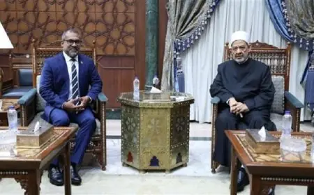 شيخ الأزهر يعلن استعداد الأكاديمية العالمية لتدريب أئمة المالديف