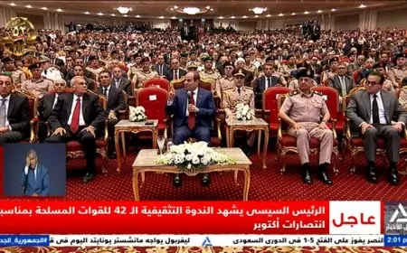 الرئيس السيسي يؤكد أن الحرب ليست محصورة في السلاح بل تشمل أشكال متعددة من الصراعات