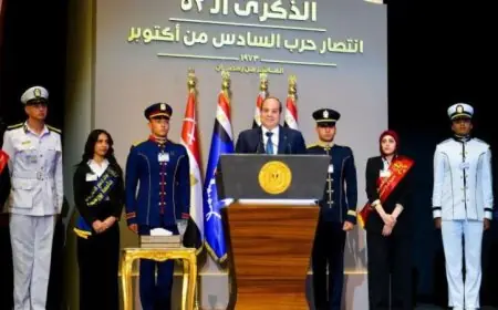 الرئيس السيسي يؤكد أن أكتوبر يحمل نكهة خاصة بعد نجاح مصر في إنهاء الحرب في غزة