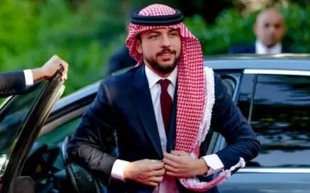 ولي العهد الأردني يثمن دور مصر وأمريكا وقطر وتركيا في تحقيق السلام ووقف إطلاق النار بغزة