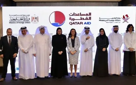 وزيرة التضامن تشيد بالتعاون مع قطر لتلبية احتياجات غزة الإنسانية