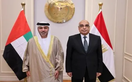 وزير العدل يستعرض مع سفير الإمارات في القاهرة آفاق تعزيز التعاون القضائي
