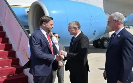 نائب الرئيس الأمريكي دي فانس يتوجه إلى إسرائيل لتعزيز اتفاق وقف إطلاق النار في غزة