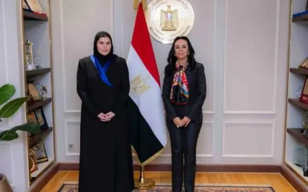 وزيرة التضامن تسعى لتعزيز التعاون مع وزيرة الدولة للتعاون الدولي في قطر