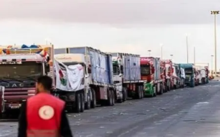 الهلال الأحمر يطلق القافلة رقم 56 زاد العزة محملة بـ 8300 طن من المساعدات الإنسانية إلى غزة