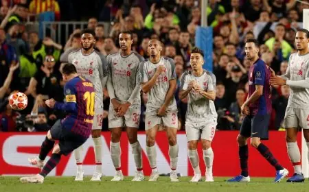 رحيل ميسي يسبب أزمة جديدة في تنفيذ ركلات حرة في برشلونة