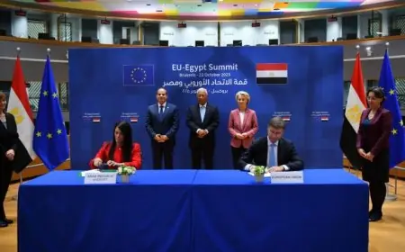 الرئيس السيسي يعبر عن تطلعه لدور مؤثر للاتحاد الأوروبي في مؤتمر إعمار غزة