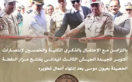 بمناسبة ذكرى نصر أكتوبر الجيش الثالث الميداني يطلق مزار النقطة الحصينة في عيون موسى