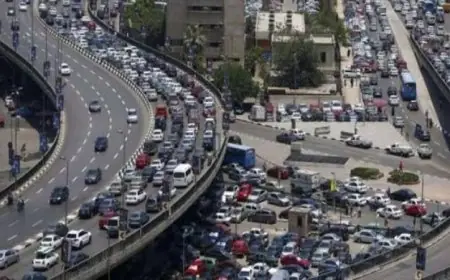 تحويلات مرورية هامة بسبب غلق طريق امتداد محور 26 يوليو قرب جامعة مصر اليوم