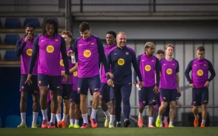 تراجع بدني مقلق لفريق برشلونة وهانزي فليك يسعى لإيجاد الحلول المناسبة