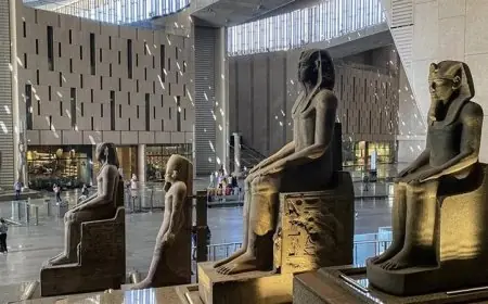 سفير أوكرانيا يشيد بدور المتحف المصري الكبير في الحفاظ على تراث مصر تحت قيادة الرئيس السيسي