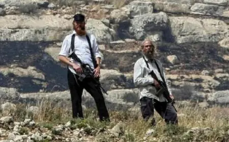 مستوطنون يعتدون على مزارعين في ترمسعيا والمغير شرق رام الله