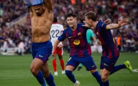 أراوخو يقود برشلونة للفوز الثمين على جيرونا في الدوري الإسباني مع ملخص فيديو