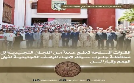 التجنيد يرسل لجانًا إلى جنوب سيناء لحل المواقف الخاصة بتجنيد ذوي الهمم