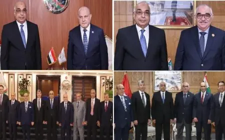 وزير العدل يعلن التزامه بتعزيز التعاون مع الهيئات القضائية بالصور