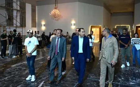 مدبولي يقوم بجولة ليلية لمتابعة آخر الاستعدادات لافتتاح المتحف الكبير