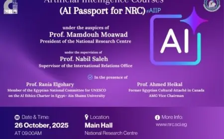برنامج تدريبي دولي للذكاء الاصطناعي بين المركز القومي للبحوث ومجموعة AMG ينطلق لتحقيق الابتكار والتقدم