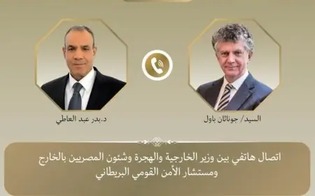 عبد العاطي يعزز العلاقات الثنائية مع مستشار الأمن القومي البريطاني لتعزيز التعاون المشترك