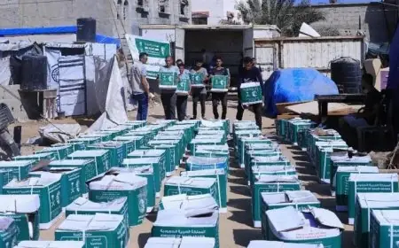 مركز الملك سلمان للإغاثة يواصل جهوده في تقديم المساعدات الغذائية لسكان قطاع غزة