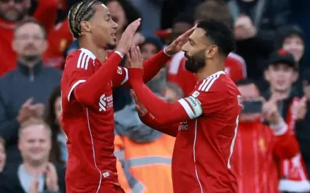 مهاجم ليفربول الجديد يساند محمد صلاح في مسيرته الكروية