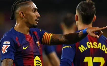 برشلونة يفقد رافينيا قبل الكلاسيكو المرتقب ضد ريال مدريد