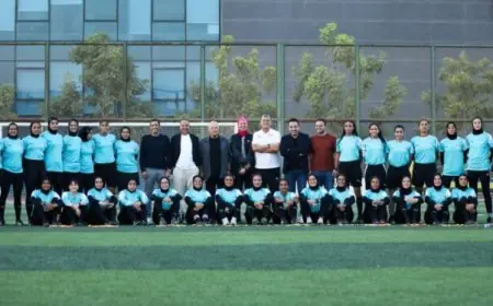 أبوريدة وفرق مجلس إدارة اتحاد الكرة يراقبون سير معسكر المحكمات