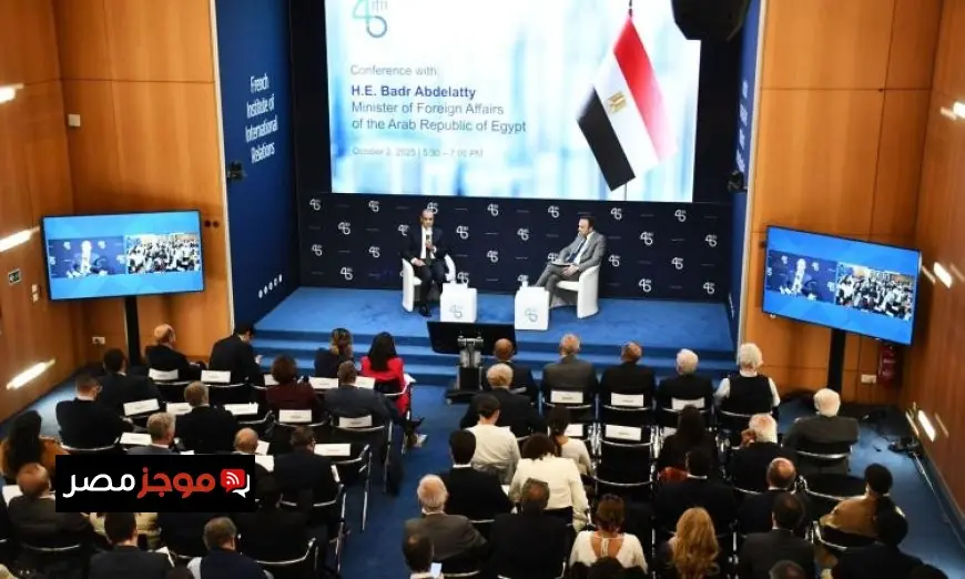 وزير الخارجية يتحدث في جلسة حوارية بم institute الفرنسي للعلاقات الدولية