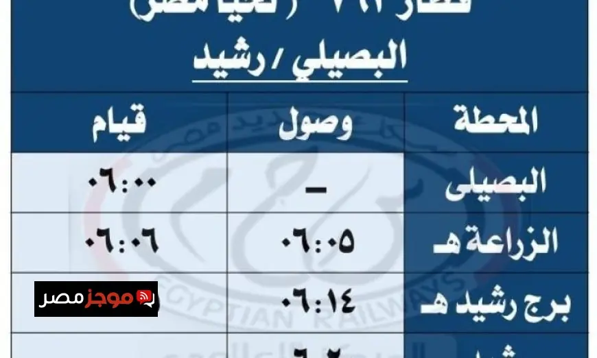 تغييرات في مواعيد القطارات على بعض الخطوط ابتداءً من يوم السبت القادم