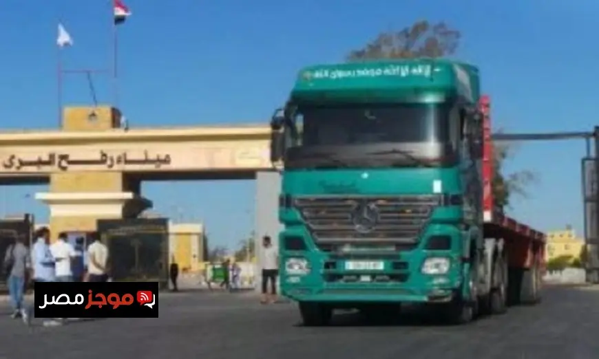 دخول 10 شاحنات مساعدات كويتية في القافلة 60 من ميناء رفح الفرعي