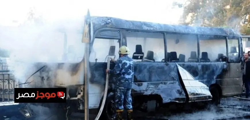 مقتل 4 وإصابة عدد من الأشخاص بانفجار عبوة ناسفة في حافلة حراس المنشآت النفطية بسوريا