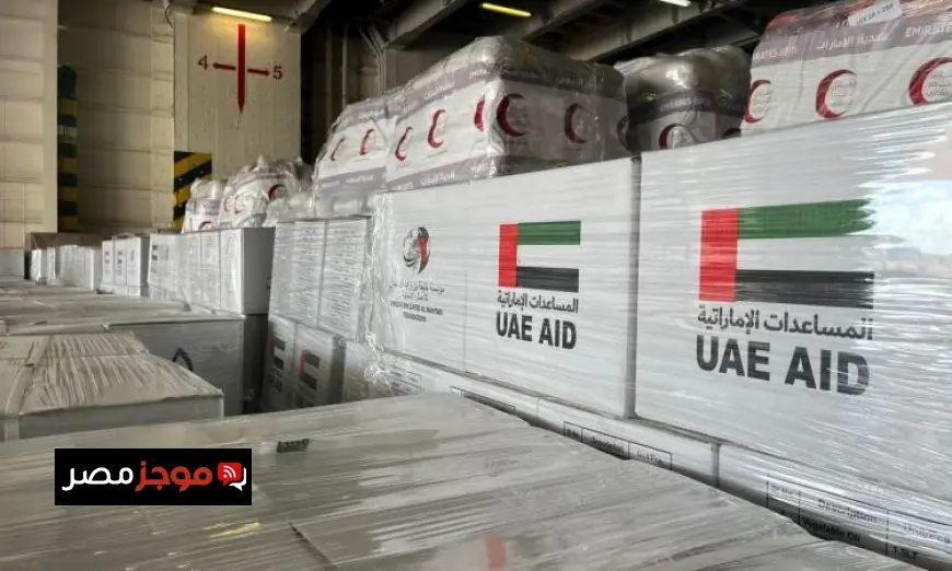 ميناء العريش يستقبل السفينة الإماراتية المحملة بالمساعدات الإنسانية لغزة