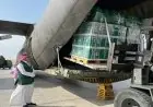 مطار العريش يرحب بوصول طائرة مساعدات سعودية تخدم أهل غزة