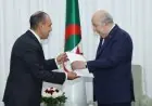 بتوجيهات من رئيس الجمهورية وزير الخارجية يعقد اجتماعاً مع الرئيس الجزائري